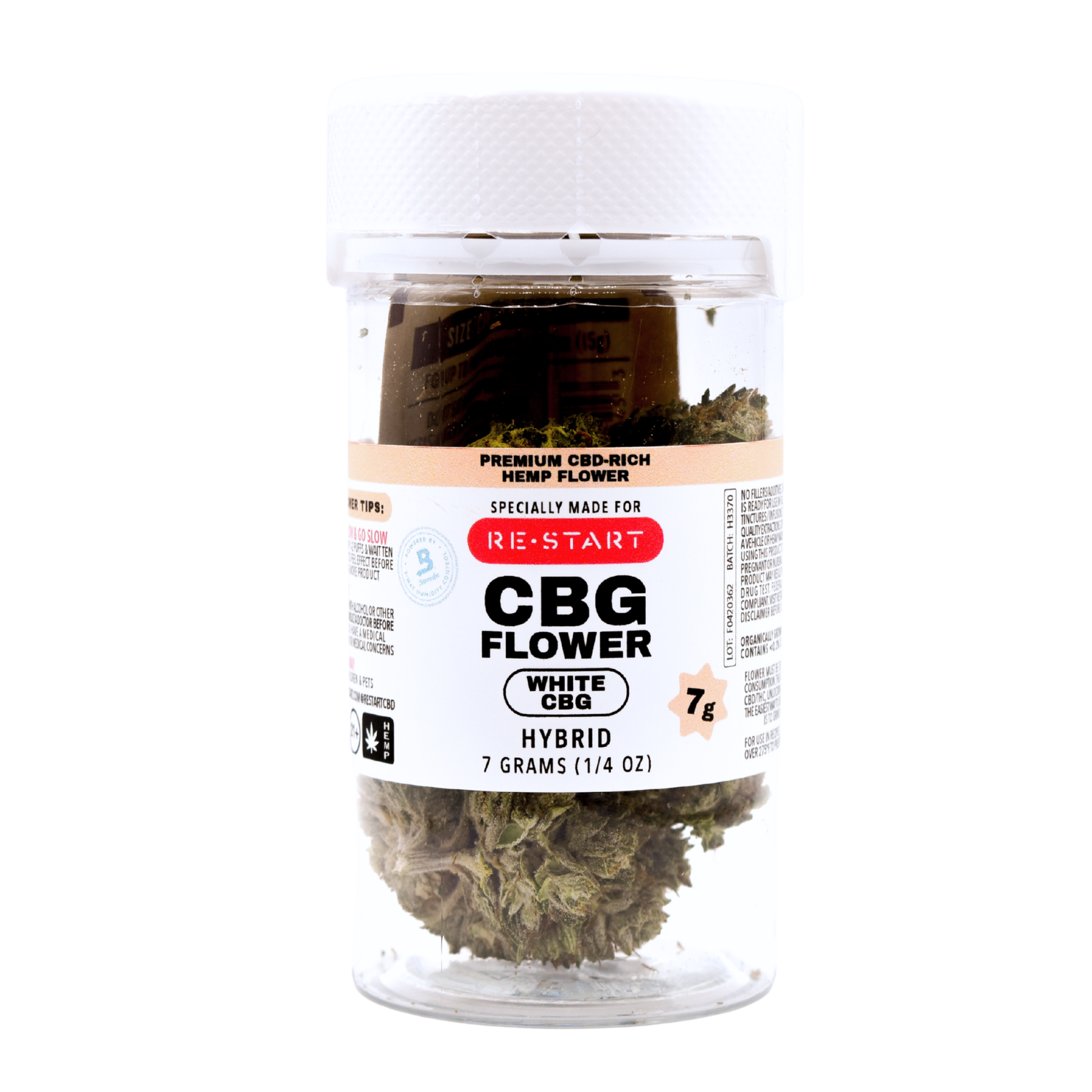 CBG Flower (H) (Total THC Compliant) / 7G + Boveda